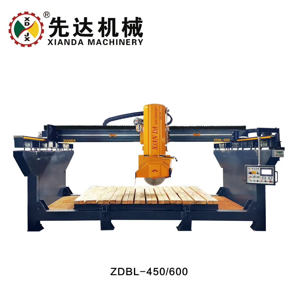 5-Axis CNC Bridge Saw Cutting Machine with 3400x2000mm Worktable and 0°-360° Head Rotation for Granite and Marble 6