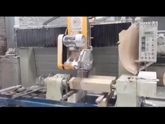 دو PCS 380V واحد ستون سنگ برش ماشین 16kw Baluster