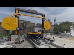 ماشین تراش سیم الماس CNC با 4 چرخ پرنده برای برش سنگ صنعتی