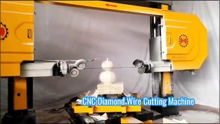 ماشین اره سیم الماس CNC 5 محور با دقت بالا برای پروفایل سنگ پیچیده و حکاکی سه بعدی