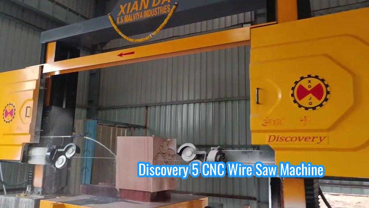 5 محور ماشین تراش سیم الماس CNC با موتور اصلی 11kw برای پردازش سنگ 2600 * 3000 * 1500