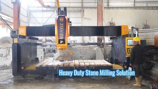 Xianda Create 600 Heavy Duty 5 Axis CNC Bridge Saw | برای فرزکاری حفره سنگین طولانی مدت، مصنوعی