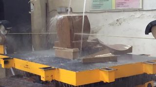 دستگاه اره سیم الماسه اتوماتیک 5 محوره CNC برای برش و شکل دهی بلوک سنگ مرمر گرانیت