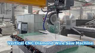 دستگاه اره سیم الماس CNC عمودی برای سنگ مرمر گرانیت