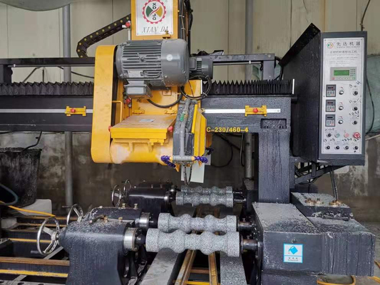 کیفیت  PLC / CNC Four Pcs Baluster Cutting Machine For Pillar，column Base And Column Caps Roadblock کارخانه