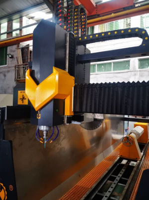 ماشین حکاکی ستون CNC 4 محور با دقت بالا 7.5kw