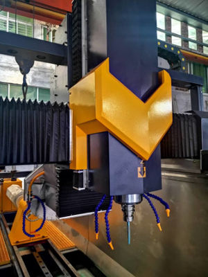 4 محور ستون CNC ماشین حکاکی سنگ برای برش سنگ مرمر و حکاکی گرینیت