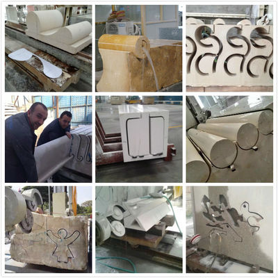 جدول 360° چرخنده الماس سیم ماشین تراش برای برش دقیق سنگ