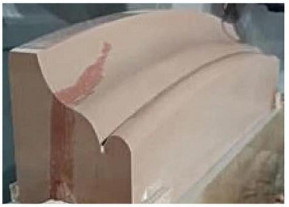3 محور CNC دو قطب پل نوع چهار تیغه برش و آسیاب ماشین آلات برای مقیاس بزرگ خاص شکل سنگ پردازش