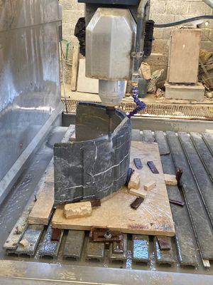 ماشین حکاکی ستون 4 محور قوس ثابت