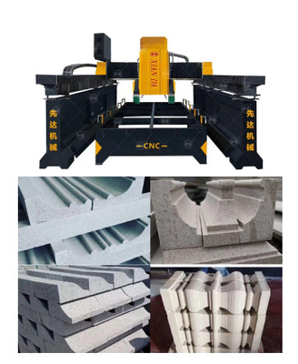 3 محور CNC دو قطب پل نوع برش خطی و ماشین فریز