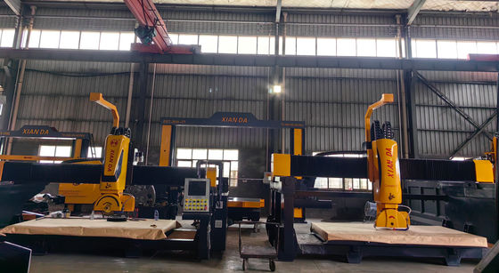 قدرتمندی 5 محور سنگ پل برش ماشین برای شکل ویژه خطوط شکل خودسرانه