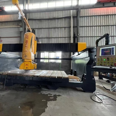 سیستم ایمنی 8000 کیلوگرم ماشین برش پل 5 محور CNC برای تولید برتر