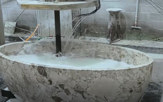 5+1 محور مرکز ماشینکاری CNC برای شکل های 3d سنگ مرمر گرانیت