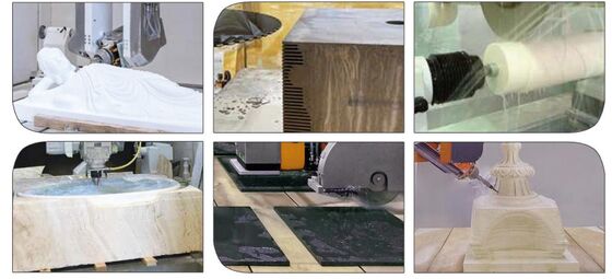 5+1 محور مرکز ماشینکاری CNC برای مجسمه سازی 3d سنگ مرمر گرانیت ، Tub