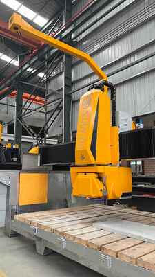 ماشین برش سنگ پل هوشمند 4 محور با تیغه 600 میلی متری سیستم CNC پیشرفته برای پردازش تخته های مرمر گرانیت