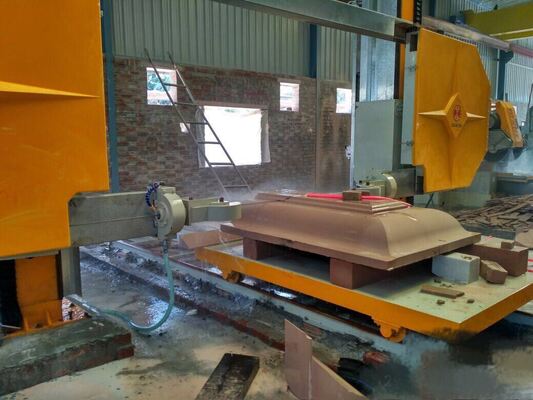 4- محور CNC الماس سیم بریس ماشین با 360 ° میز Servo-دوره 16-سطح لغزنده و 28 چرخ رولینگ لیفت برای سنگ مرمر گرانیت