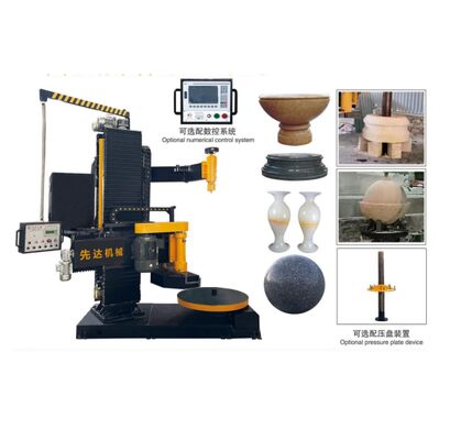 دستگاه پروفیل‌زنی عمودی CNC با حداکثر قطر برش 1000 میلی‌متر و کورس بالابری عمودی 1500 میلی‌متر برای برش صفحات سنگی