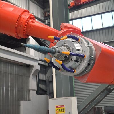 دستگاه سنگ‌بری ربات CNC ۶ محوره با کنترل درون‌یابی و اسپیندل BT40 برای حکاکی در مقیاس بزرگ تا ۳۱۰۰ میلی‌متر