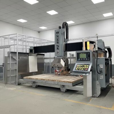 دستگاه برش سنگ پل 5 محوره با سیستم ایتالیایی DDX، تیغه اره 900 میلی متری و دقت برش ±0.1 میلی متر