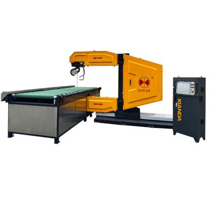 دستگاه اره سیم CNC عمودی با کنترل PLC برای برش سنگ، مصرف آب 4 متر مکعب بر ساعت، طول سیم 20-50 متر