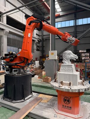ماشین برش سنگ روبات 6 محور CNC با کنترل متقاطع و چرخ BT40 برای حکاکی مقیاس بزرگ 3100mm