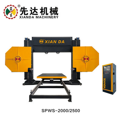 دستگاه اره سیم الماس سرامیکی فوم دار با حداکثر اندازه پردازش 2000mm*2500mm*1200mm، موتور اصلی 7.5kw و سرعت سیم 20-40m/s