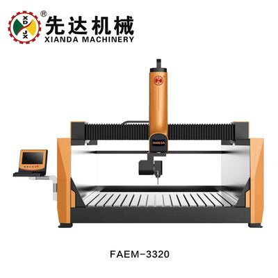 FAEM-3320 پنج محور سنگ CNC حکاکی ماشین برای سنگ مرمر گرانیت مجسمه حکاکی