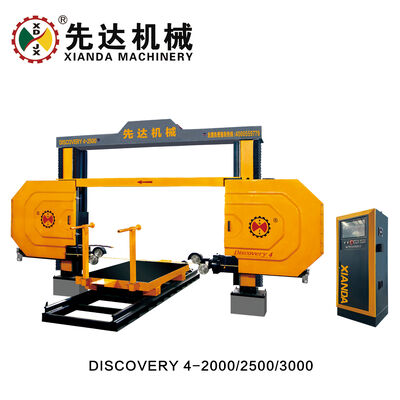 ماشین تراش سیم الماس CNC برند Xianda با اتصال چهار اسپندل برای برش سنگ 3000x2000x1500mm و قطر چرخ 1600mm