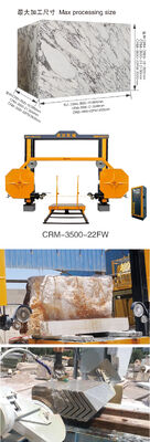 4 محور ماشین برش بلوک CNC با کارایی بالا با اندازه پردازش حداکثر 3000 میلی متر برای برش سنگ