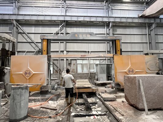 4 محور ماشین برش بلوک CNC با کارایی بالا با اندازه پردازش حداکثر 3000 میلی متر برای برش سنگ