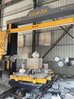 دستگاه اره سیمی الماسه CNC پنج محوره شیاندا دیسکاوری برای شکل دهی ستون های قوسی سه بعدی سنگ مرمر و گرانیت