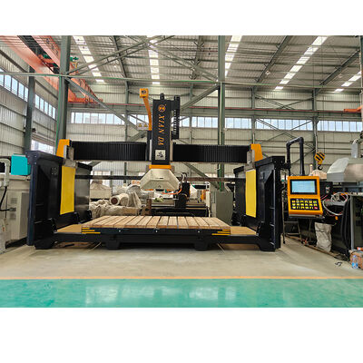 5- محور ماشین برش پل CNC ارتقاء 900 دقت بالا گرانیت مرمر بریده با چرخش 360 °