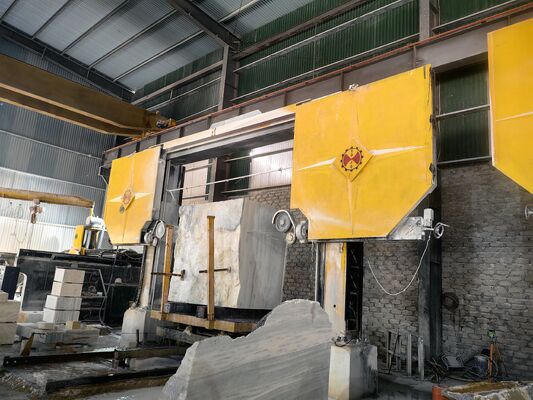 ماشین تراش سیم الماس CNC با 360 ° چرخنده 1600mm قطر چرخ و مصرف 4m3/h آب