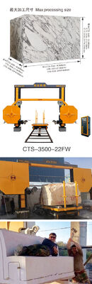 ماشین تراش سیم الماس CNC با 360 ° چرخنده 1600mm قطر چرخ و مصرف 4m3/h آب
