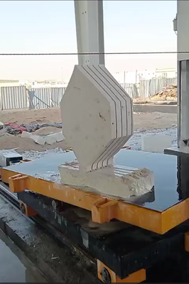 کشف 4 ماشین تراش سیم الماس CNC با میز کاری 360 درجه سرو و سرعت برش 20-40 M / S برای برش دقیق سنگ