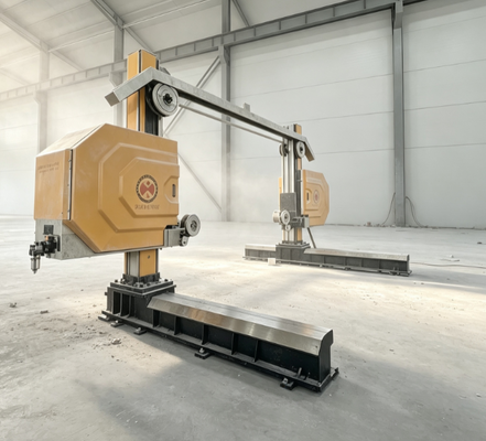دستگاه اره سیمی CNC PLC متحرک گانتری برای برش بلوک سنگ بزرگ