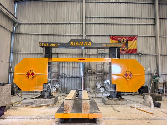 DTWS-2000SA ماشین تراش سیم الماس CNC با دقت برش بالا و چرخش 360 ° برای پروفایل سنگ