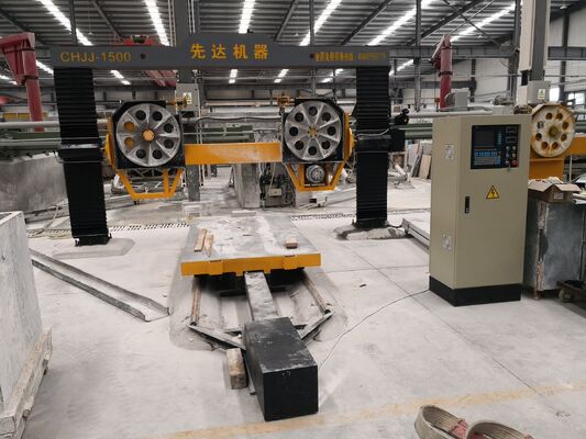 5 محور ماشین تراش سیم الماس CNC با موتور اصلی 11kw برای پردازش سنگ 2600 * 3000 * 1500