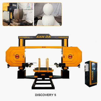 XIANDA 5 Axis CNC Diamond Wire Saw Machine for Granite, Marble and Quartzite Block Squaring & Profiling