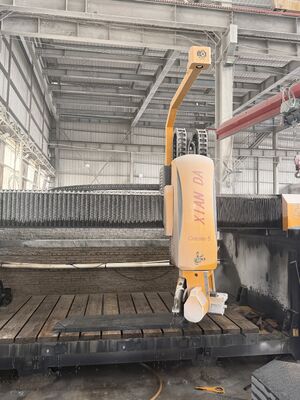 5 محور ماشین برش پل پل CNC با چرخش 360 ° تیغه برای پردازش سنگ 3200x2000mm