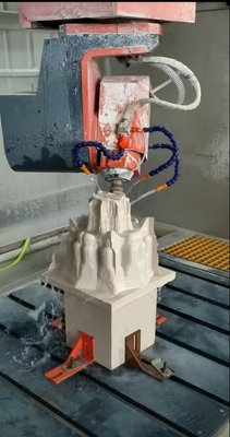 دستگاه حکاکی CNC سنگ 5 محور با دوک کاری سنگین 7.5 کیلووات و میز پردازش 3000×1300 میلی متر برای حکاکی سه بعدی همه جهته