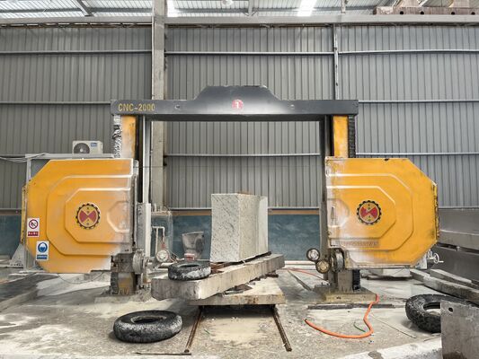 دستگاه اره سیمی الماس CNC با دقت برش بالا با ساختار راهنمای 16 سطحی و اتصال 4 محوره