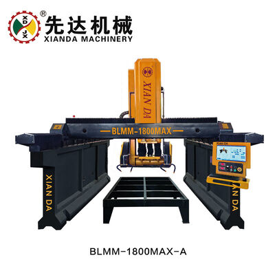 XIANDA BLMM‐1800MAX‐A/B 3 محور CNC دو قطب پل سنگ خط برش ماشین فریز برای پروفایل سنگ مرمر گرانیت شکل خاص