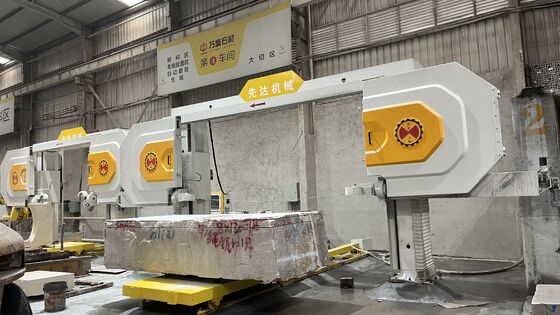 دستگاه اره سیمی الماسی CNC چهار محوره با حداکثر ابعاد پردازش 2500×3000×1500 میلی‌متر و گیربکس و سروو موتور با دقت بالا