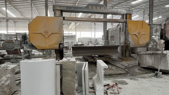 دستگاه اره سیمی پروفیل‌زن CNC — قابلیت کار با قطعات بسیار بزرگ منحنی، ستونی و سنگ مزار (۳۰۰۰*۳۰۰۰*۱۵۰۰ میلی‌متر)