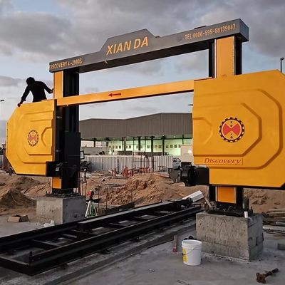ماشین تراش سیم الماس 4 محور CNC با موتور آهنربا دائمی 15KW برای برش سنگ 2000 * 2300 * 1500mm