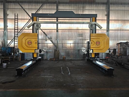 Gantry-Type Diamond Wire-Saw with Two-Worktable Upgrade Customizable Rail Length and PLC/CNC Optional for Granite Factories