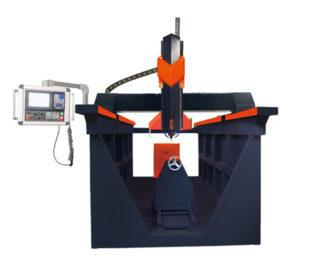 دستگاه سنگ تراشی CNC ستونی 4 محوری 7.5 کیلووات سنگ شمش